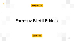 Formsuz Biletli Etkinlik