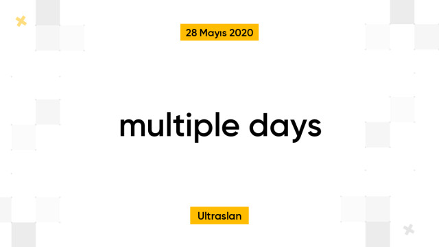multiple days