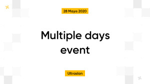 Multiple days event