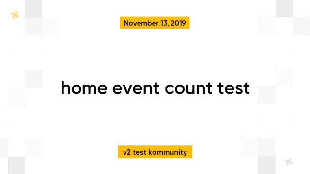 home event count test