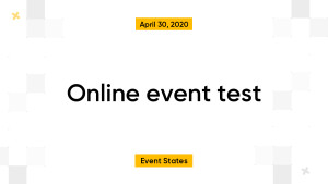 Online event test