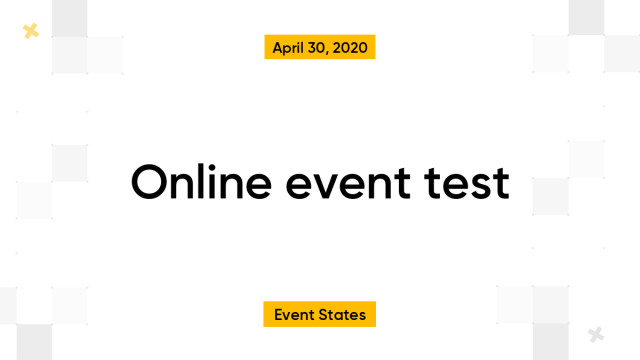 Online event test
