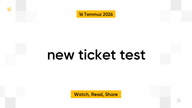 new ticket test